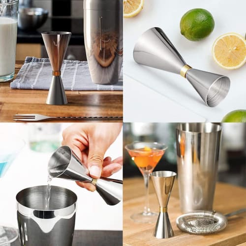 30ml/45ml Jigger Cup with Graduated Measuring Cup, Stainless Steel Measuring Cup, Whiskey Measuring Cup, Cocktail Measuring Cup, Stainless Steel Doubl