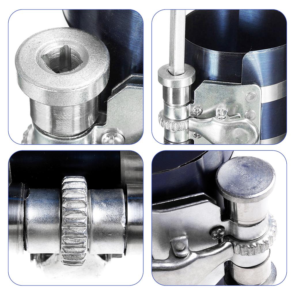 Инструмент для установки поршневых колец, плоскогубцы для поршневых колец 53–175 мм, инструмент для сжатия поршневых колец, инструмент для технического обслуживания двигателя автомобиля, расширитель зажимов