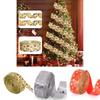Charming 6.3cm Christmas Tree Ribbon Adornments With Colorful Letter Designs
