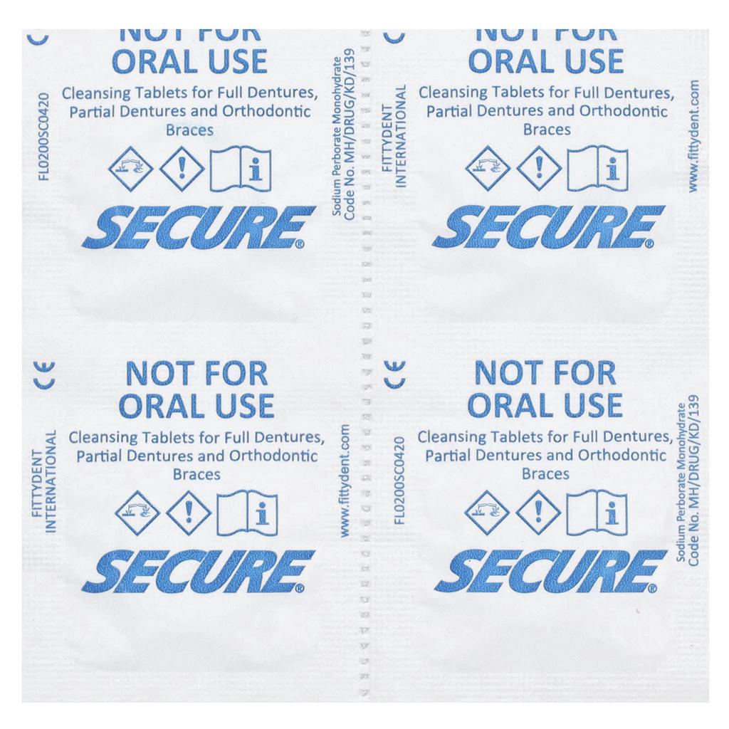 Secure Denture Очищающие таблетки, 32 таблетки