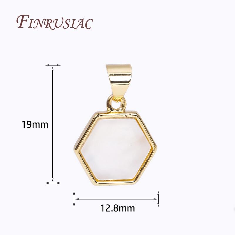 Различные типы DIY Подвески для изготовления украшений Латунь с покрытием 18K Золотом Инкрустированные Ракушками Шармы Для Ожерелья Материалы для украшений Оптом