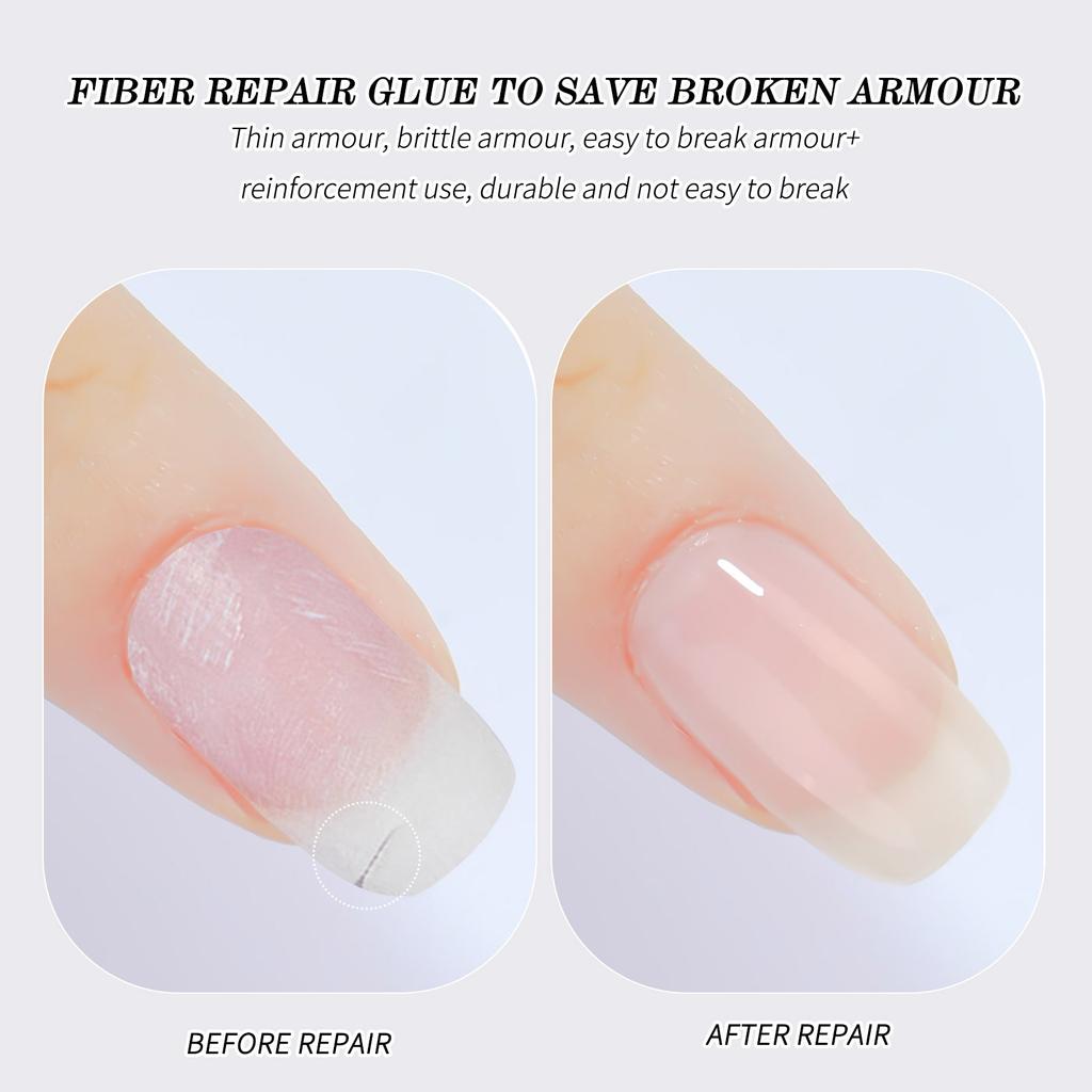 Гель для восстановления волокон ногтей, быстрое восстановление остаточного ломкого ногтя, специальный фототерапевтический гель для укрепления, придания формы