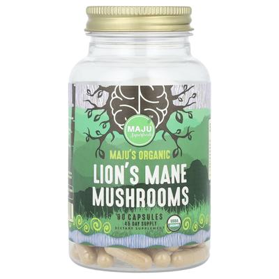 Органический гриб Hericium Mane, 90 капсул