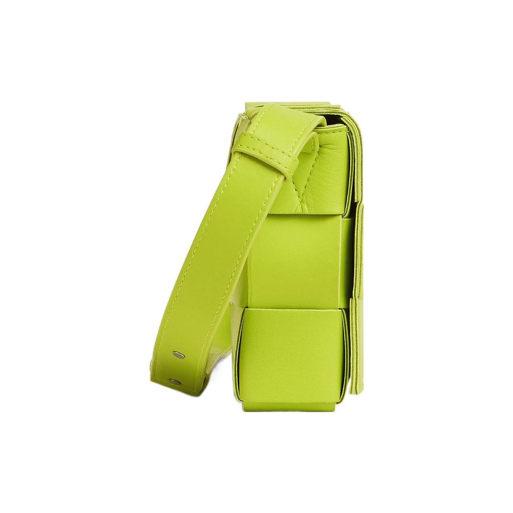 Bottega Veneta Cassette Bag Acid Kiwi/Silver Women Shoulder_bags Green 578004-VMAY1-7301