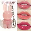 SAM SUGAR Pink Rabbit Velvet Matte Lip Cream Black Rabbit Water Light Lip Glaze Matte Mirror Pendant Lipstick Lip Gloss