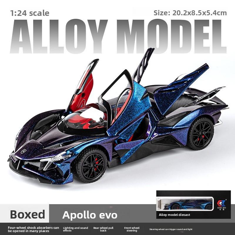 Apollo Project Evo Alloy Car Model With Light Sound And Inertia Control For Collectors