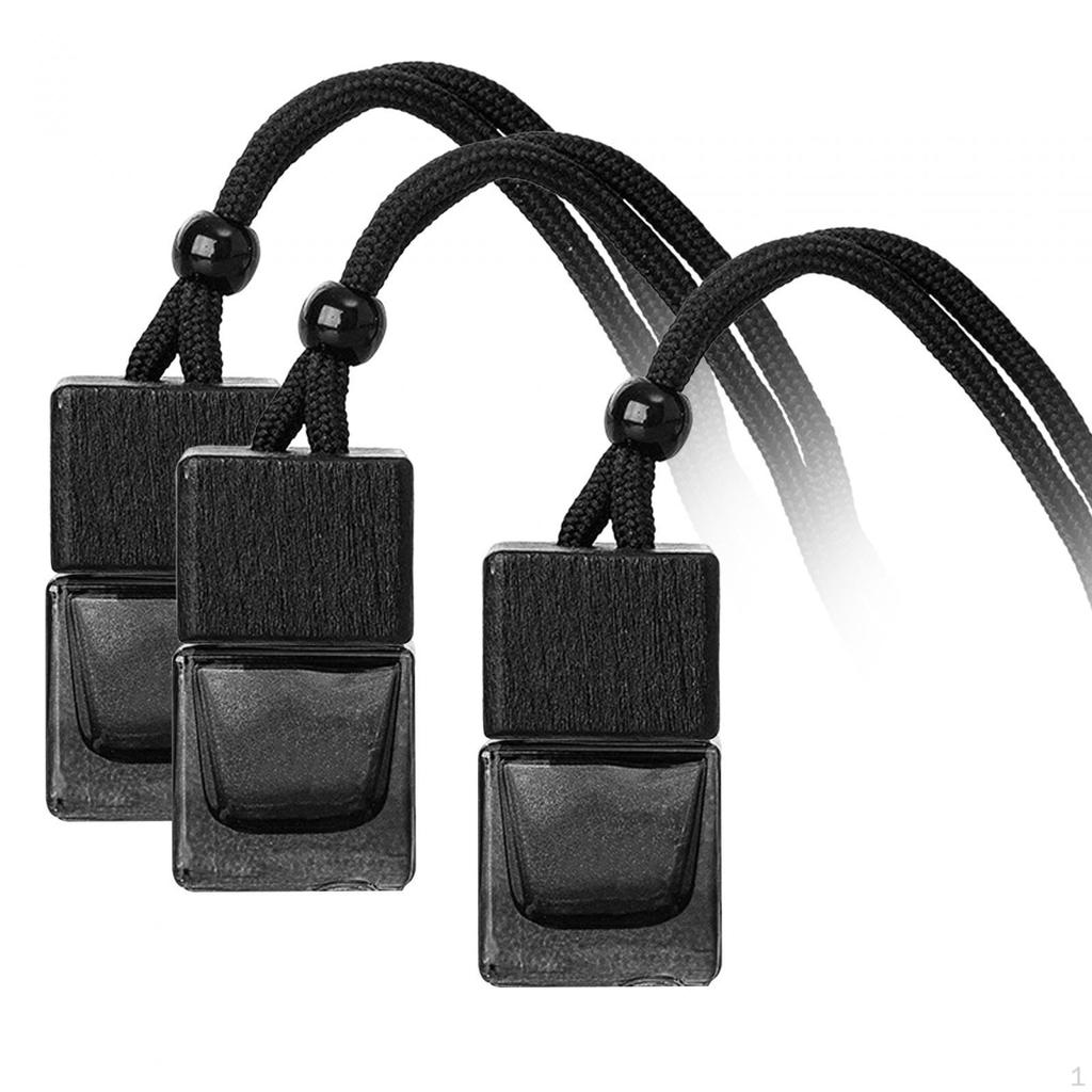 3 Pieces Car Diffuser Bottles Empty 8ml Auto Pendants Office Home Decor Interior Accessories