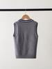 Kids' Knitted Sleeveless Vest: Spring & Autumn College-Style School Uniform