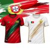 Мужская футбольная футболка с принтом флага Португалии 2026 Дышащая Быстросохнущая Спортивная футболка Унисекс Летняя Повседневная Подарок для фаната Топы