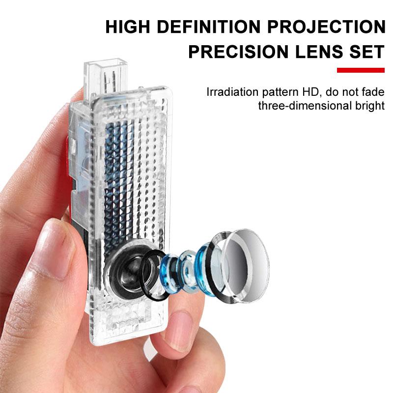 2pcs HD Led Welcome Light Car Door Projector Lamps Car Accessories For BMW 3 5 6 7 Serie X3 X5 X6 M E70 E71 E90 E91 F30 F10 E92