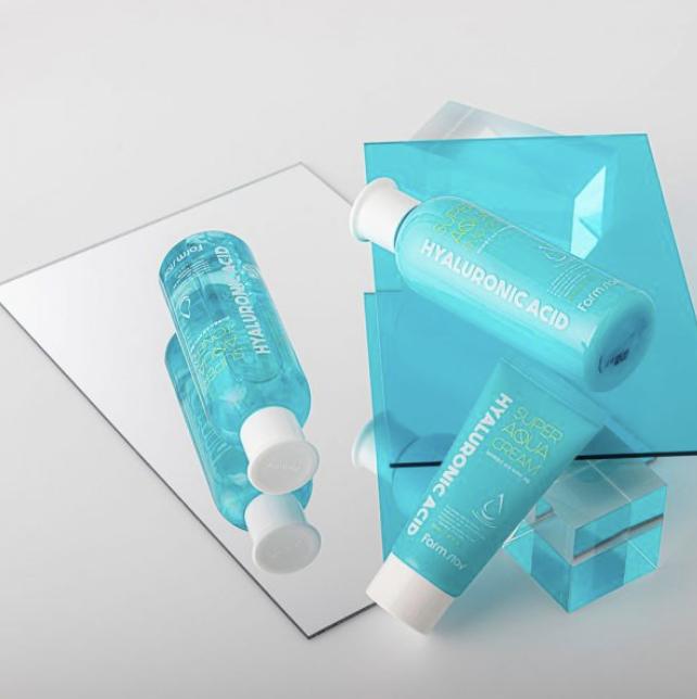 FARM STAY Hyaluronic Acid Super Aqua Skin Care 3Набор (Тонер+Эмульсия+Крем)