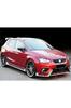 Для Seat Ibiza Mk5 Lenz Race Cup передняя губа и боковые юбки пластиковые глянцевые черные модели 2017 года и выше