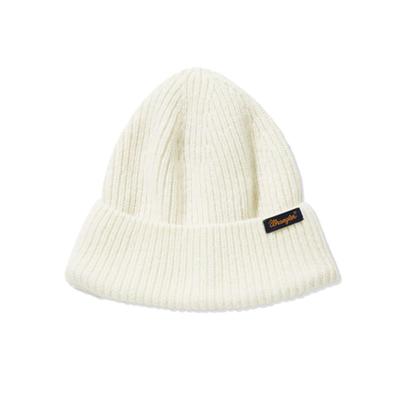Шапка бини Wrangler Basic Label цвета слоновой кости