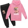 Ballerina Capuccina Italian Brainrot Funny Meme Kids Clothes Boys Hoodie+Pants 2pcs Set Oddler Girls Tracksuit Children Outfits