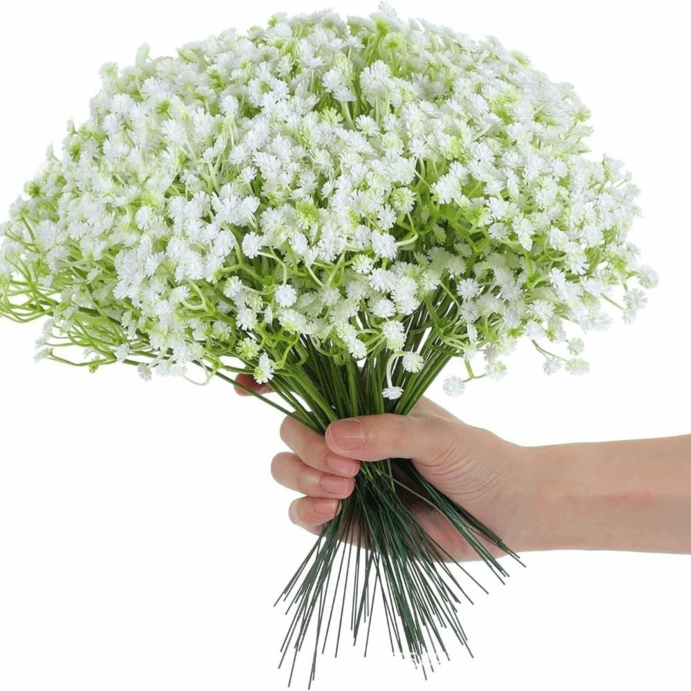 30 шт. Искусственные цветы гипсофилы 'Real Touch' для DIY-букетов, длина 29 см, водостойкие, реалистичные