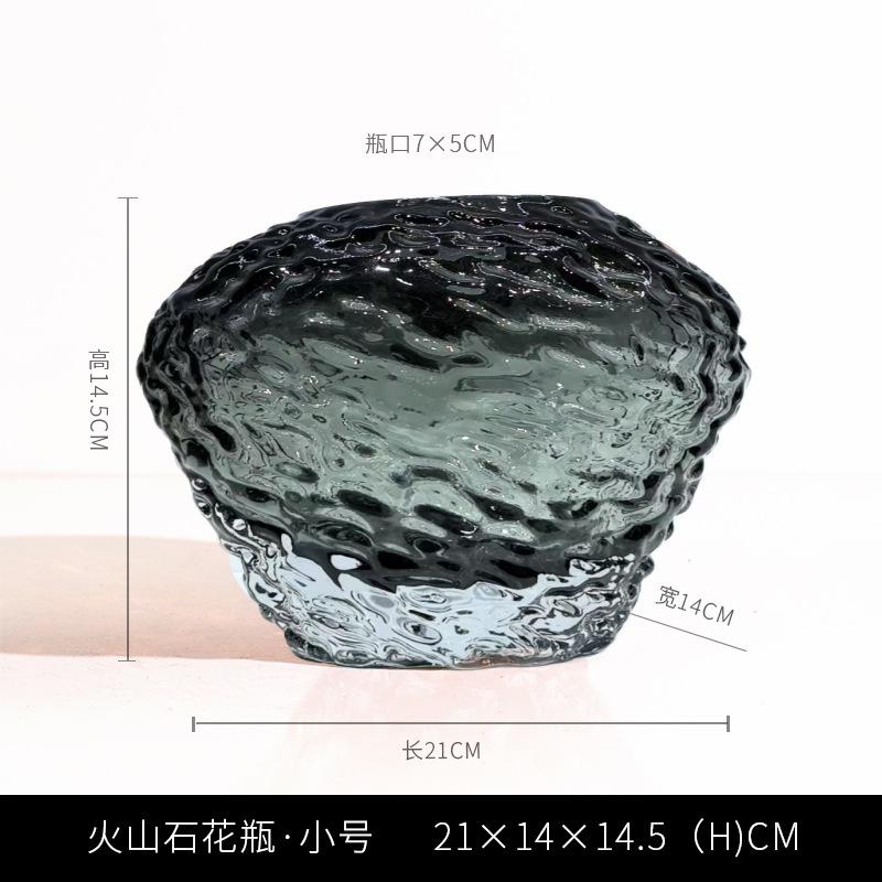 Толстое Цветное Стеклянное Ваза Ваза для Цветов Оранжевая Цветочная Композиция Аксессуары Гидропоника Террариум Аксессуары для Домашнего Декора