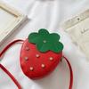 Infant Baby Kids Girls Bags Waist Bags Shoulder Bags Leather Cute Strawberry