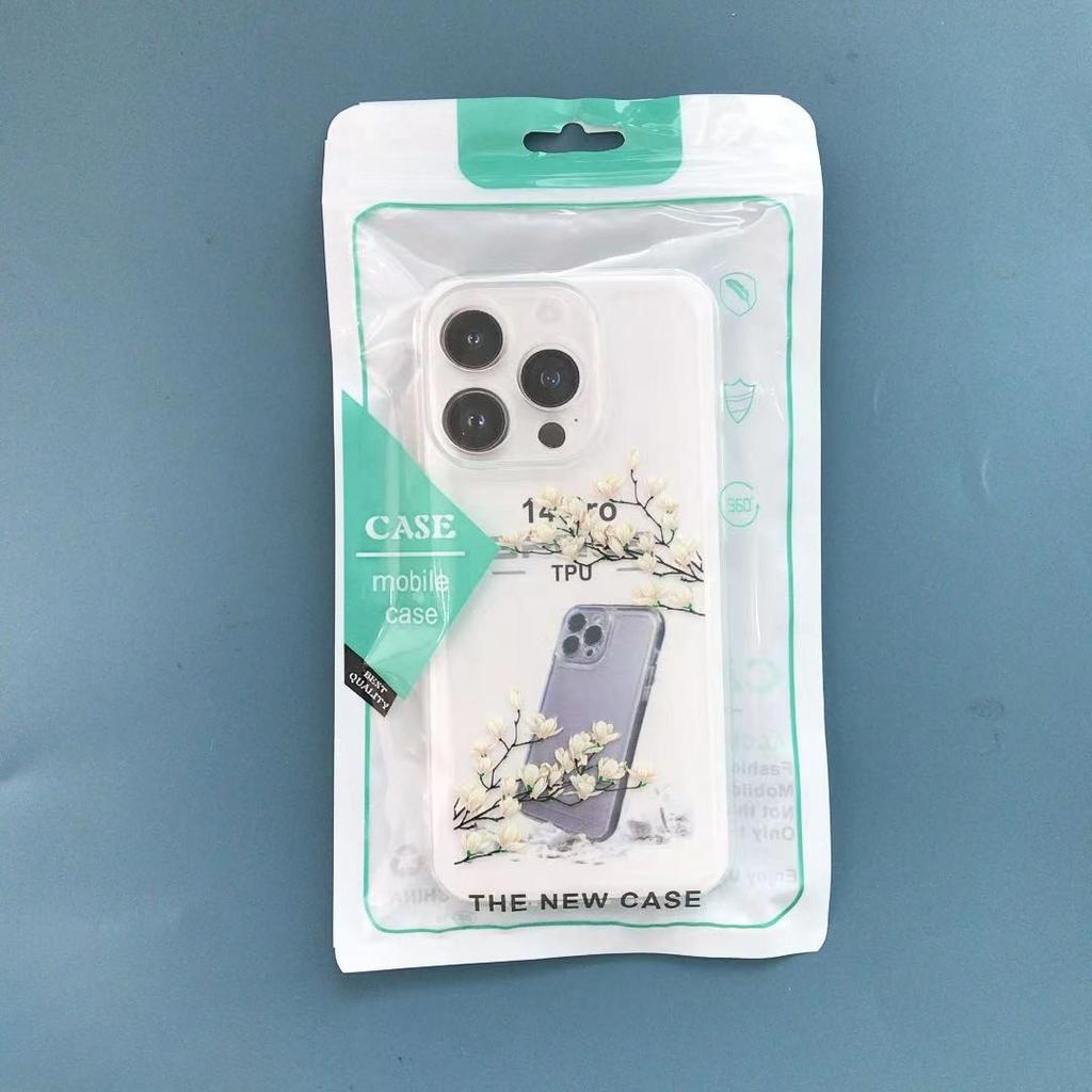 Чехол для мобильного телефона Shilai Run, подходящий для IPhone16promax, прозрачный, для пары, креативная роспись, 15/14, защитный чехол