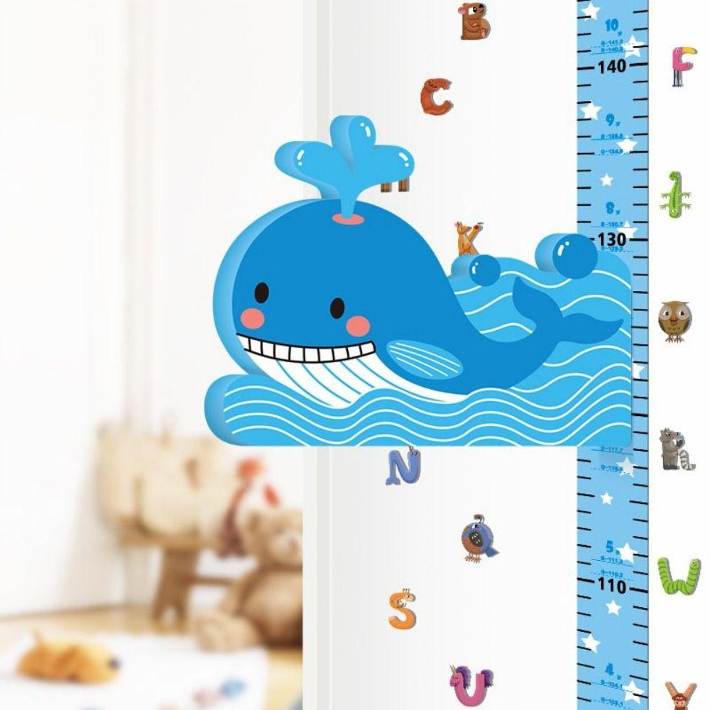 Cute 3D Children's Height Sticker Removable Wall Sticker Growth Chart  Kindergarten