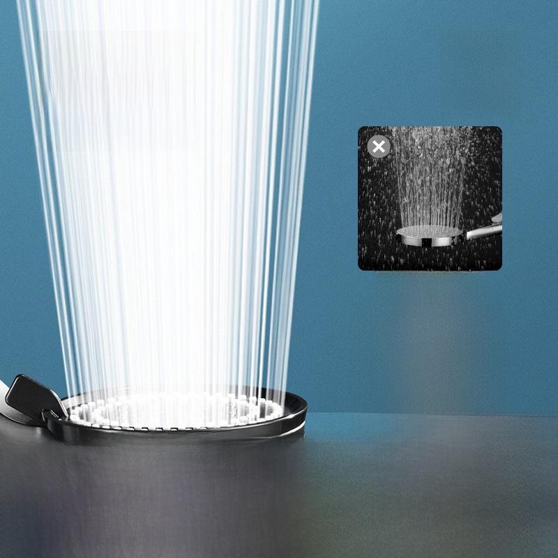 Ручной душ под давлением: Пятискоростной тропический душ высокого давления со смесителем для ванны.