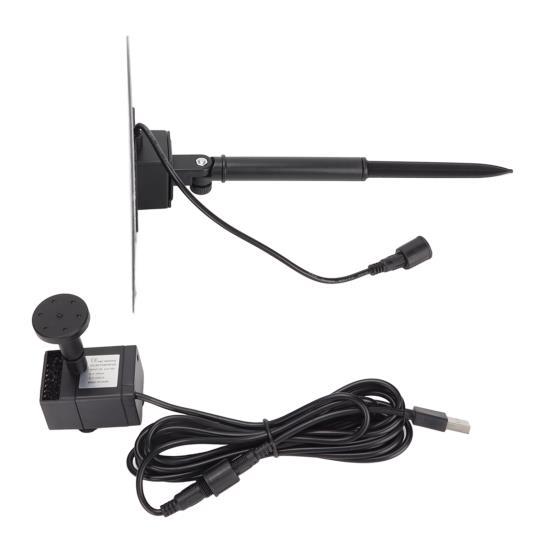 Солнечный фонтанный насос для пруда, солнечный водяной насос 200 л/ч, питание от USB, ландшафтный садовый фонтанный насос