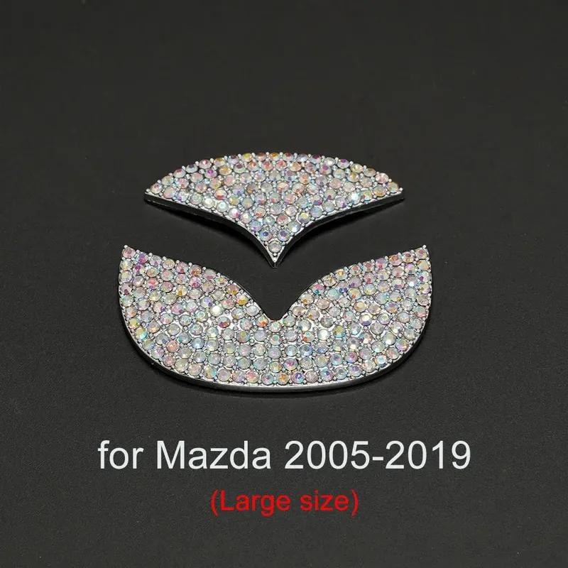 Наклейка-эмблема на руль автомобиля Bling для Mazda
