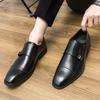 2025 New Oxford Dress Shoes Classic Business Formal Shoes Man Banquet Wedding Shoes Office Men Luxury Quality Brown Derby Shoes