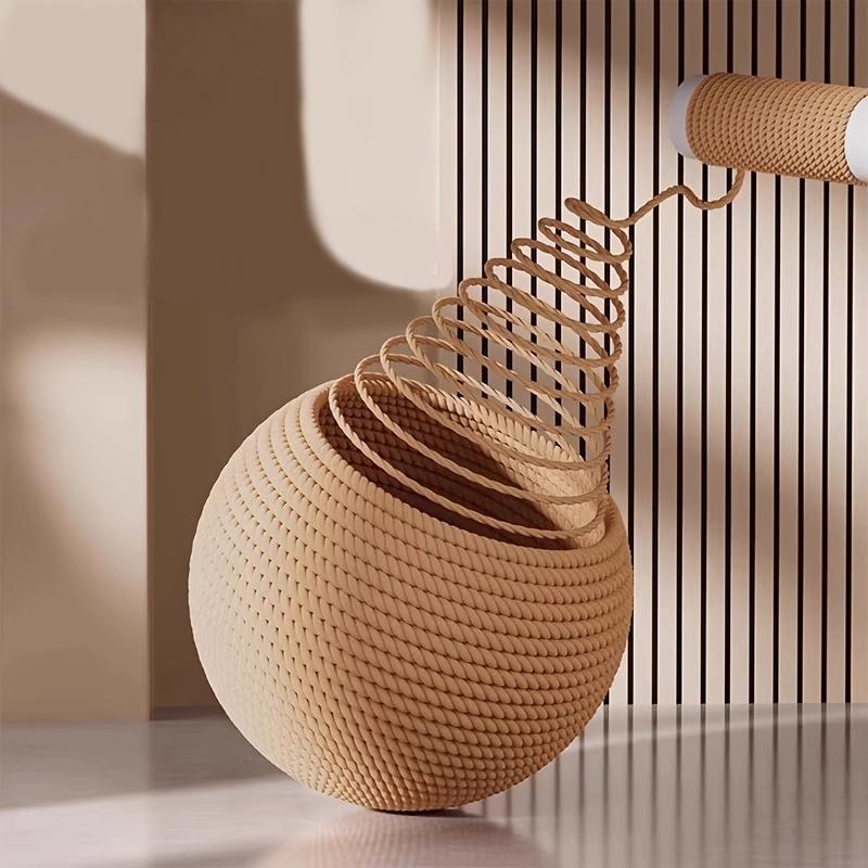 1Трехмерный круглый мячик-игрушка для кошек, Саморазвлекающийся, Снятие скуки, Стачивание зубов, Дразнилка, Специальная когтеточка, Когтеточка-шар