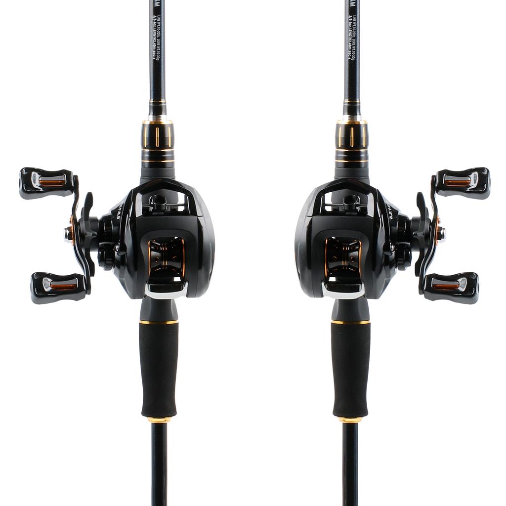 Baitcasting Fishing Reel Ultra Smooth 12+1 Shielded Ball Bearing High Speed 6.3:1 Gear Ratio Reel