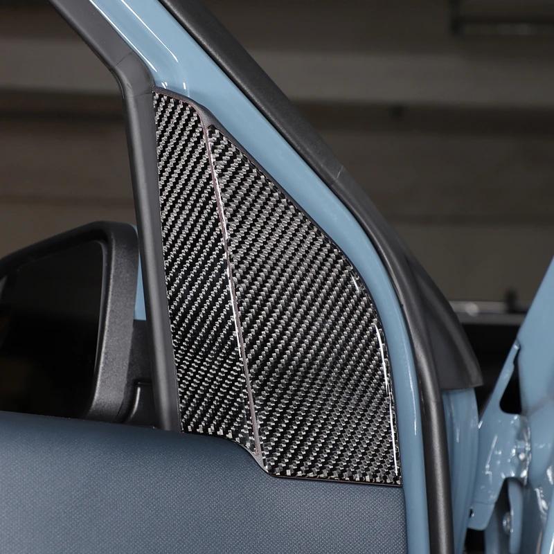 Мягкое углеродное волокно в стиле стайлинга автомобилей, внутренняя отделка передней стойки, наклейка, подходящая для Ford Maverick 2022, автомобильный интерьер