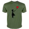 Mens Short Sleeve T Shirt Banksy Girl With Balloon Mens Pemium T Shirt Graffiti Art Urban Art Anarchy Fashion Tee-shirt Male