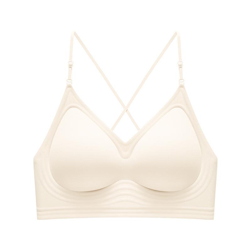 Liquid foundation beautiful back seamless jelly expansion underwear women's clothing impervious suspenders special thin shoulder strap bra summer