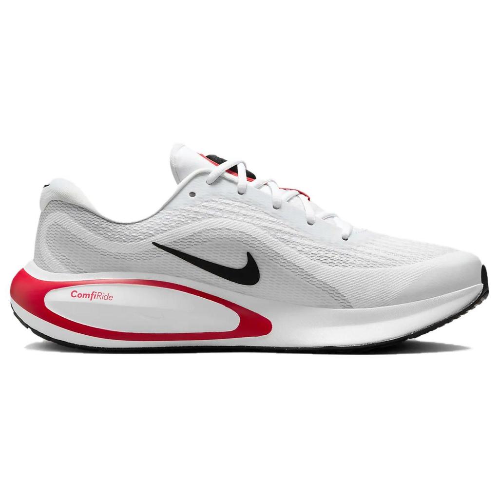 Nike Мужские кроссовки Journey Run White Fire Red, цементно-серый, черный FN0228-103