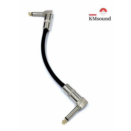 FANISA Canare GS-6 15cm/30cm/50cm L-L Plug Electric Guitar Effects Pedal Connection Cables, Set of 3 (Black, 30cm)