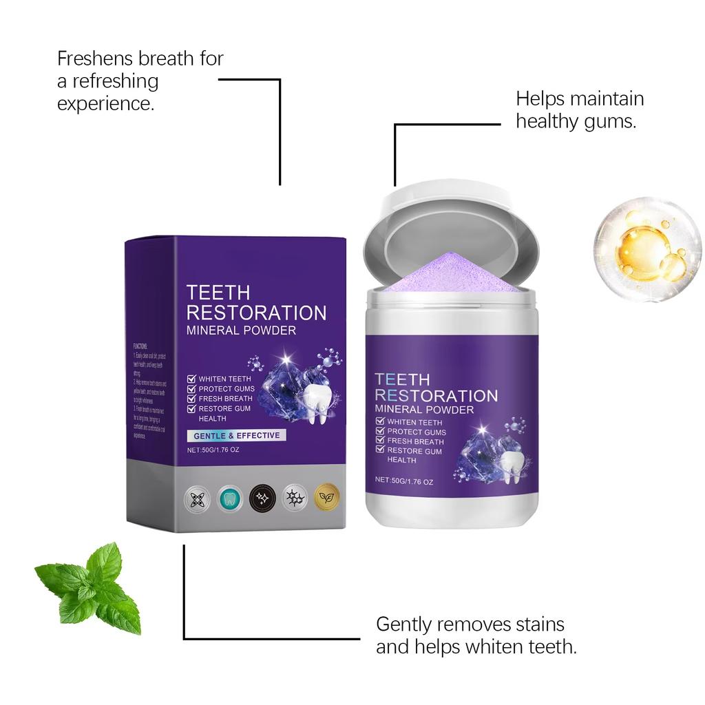 Минеральный порошок для восстановления зубов