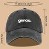 Letter Genau Printed Baseball Cap, Fashionable, Versatile, Breathable and Adjustable Outdoor Hat