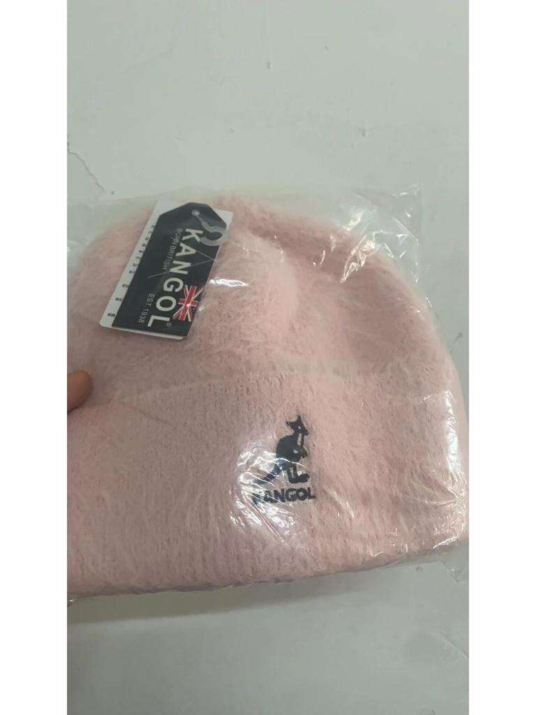 Kangol Kangaroo Plush Knitted Wool Hat - Warm & Trendy Baotou for Autumn/Winter.