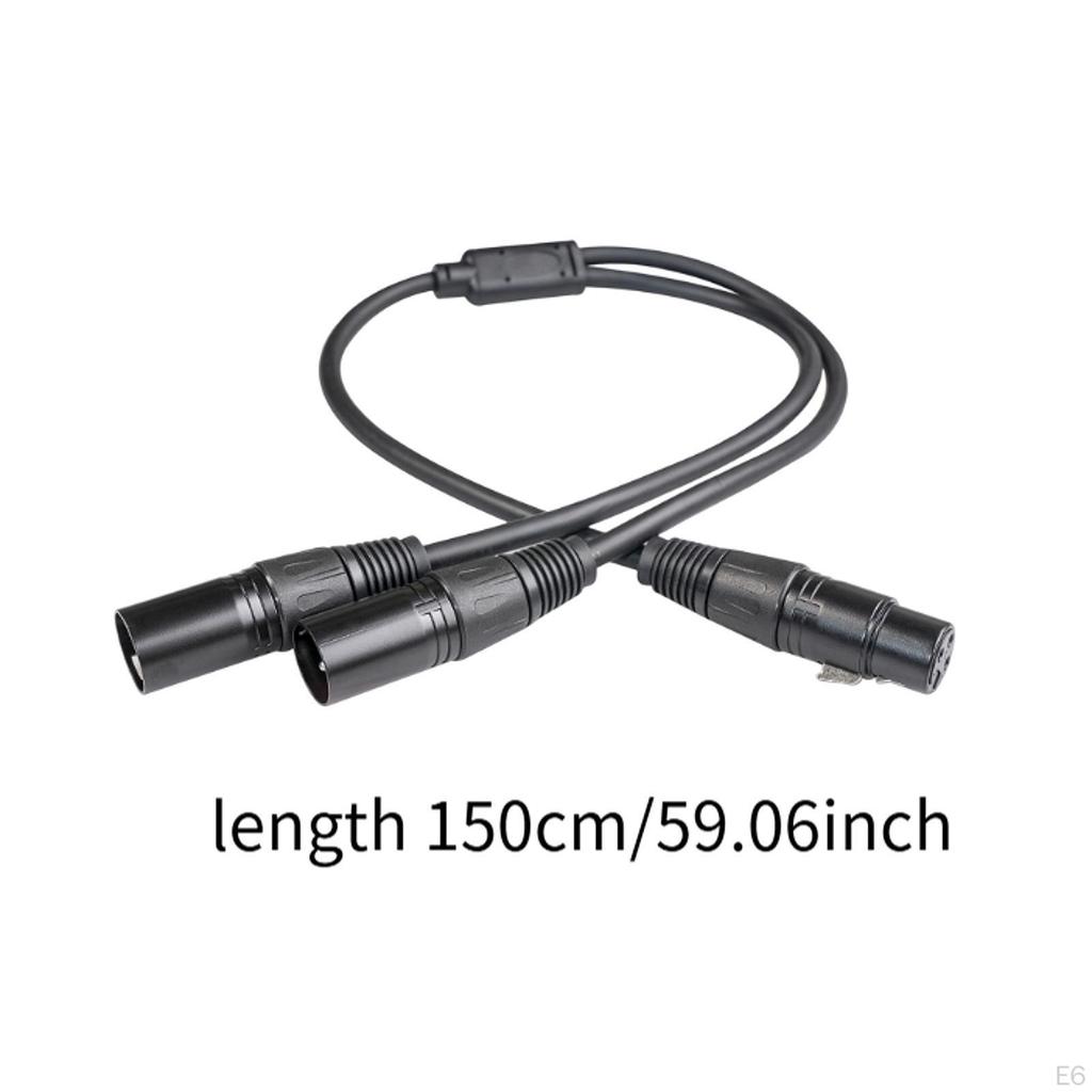 Кабель-разветвитель XLR Балансный микрофонный кабель 1 гнездо на 2 штекера Портативный Легкий