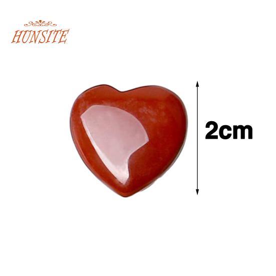 Набор из 20 драгоценных камней в форме сердца, натуральные камни для романтической любви, набор лечебных камней