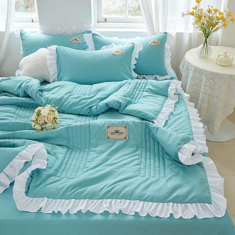 3 шт./компл. кружевное летнее прохладное одеяло в корейской версии, моющийся хлопок, летние одеяла, которые можно стирать в машине, одеяло с кондиционером для двух человек