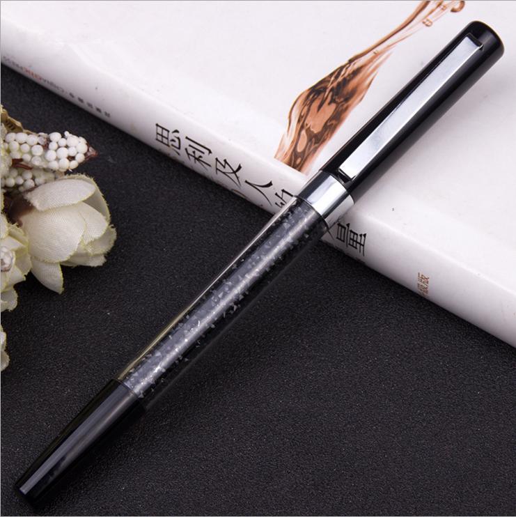 Роскошная шариковая ручка-ролик, металлические офисные школьные принадлежности, розовое золото, вращающиеся канцелярские принадлежности