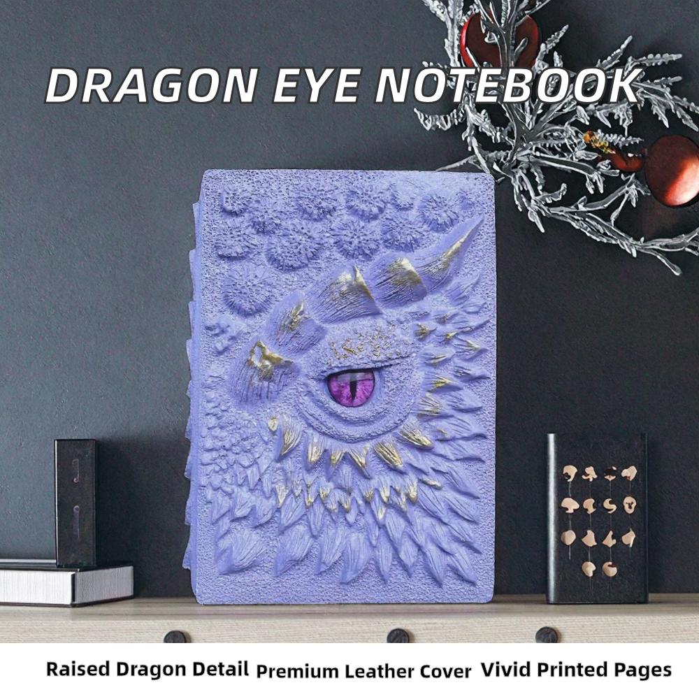 Hotselling One-eyed Dragon Leather A5 Organizer/Planner Notebook for Holiday Gifts 3D Eye Embossed Design