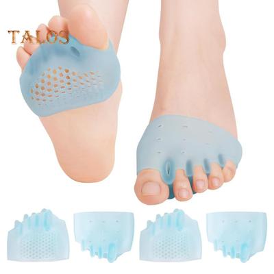 1 пара силиконовых разделителей пальцев ног для женщин, поддерживающие разделители пальцев ног для перекрывающихся пальцев ног, корректор стопы, подушечка для передней части стопы для облегчения подошвенной боли