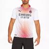 Puma Футболка-реплика Ac Milan 21/22 Away с буквенным принтом, V-образным вырезом и коротким рукавом, мужская футболка, белая 757278-02