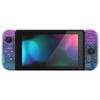 Custom DIY Replacement Case Shell for eXtremeRate Clear Material Fine Glitter Back Plate for Switch Holder Handle Controller Housing for Switch Full