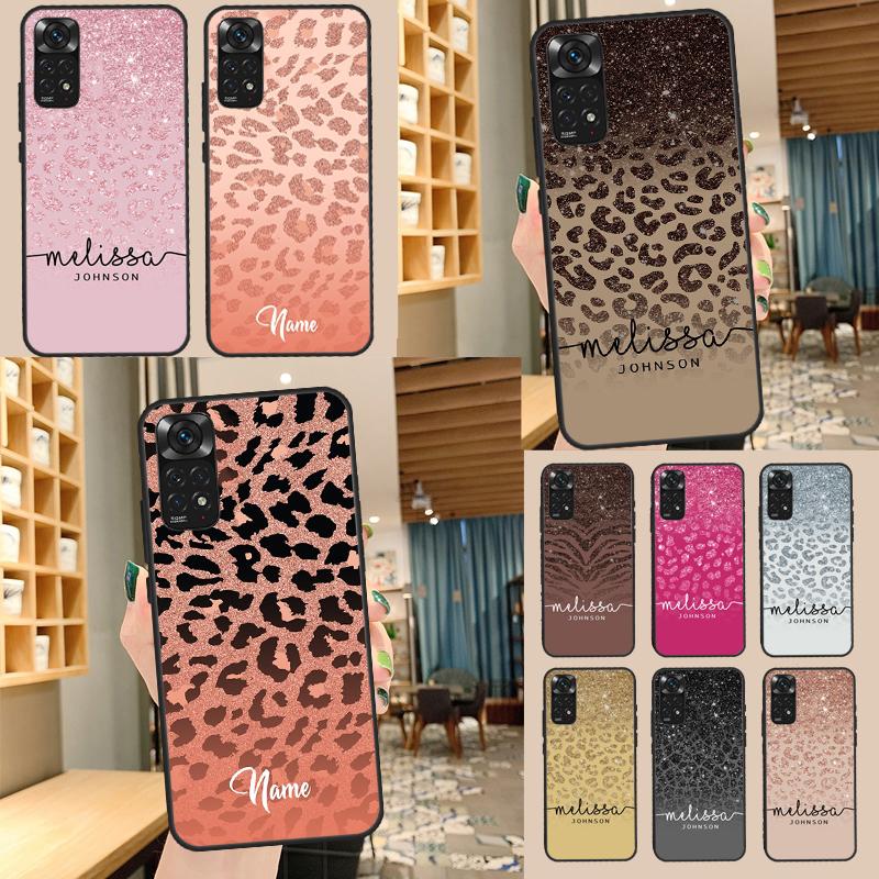 Personalised Animal Print Case For Xiaomi Redmi Note 11 10 9 8 12 Pro 10S 11S 12S Cover For Redmi 9 10 10A 9C 10C 12C
