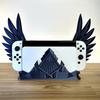 Для игровой консоли Switch База для хранения Устойчивая и износостойкая Многофункциональная зарядная база с крыльями 3D-украшение