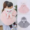 "Baby Girl Quilted Cape Cloak: Windproof Spring, Autumn, Winter Outdoor Shawl and Jacket"