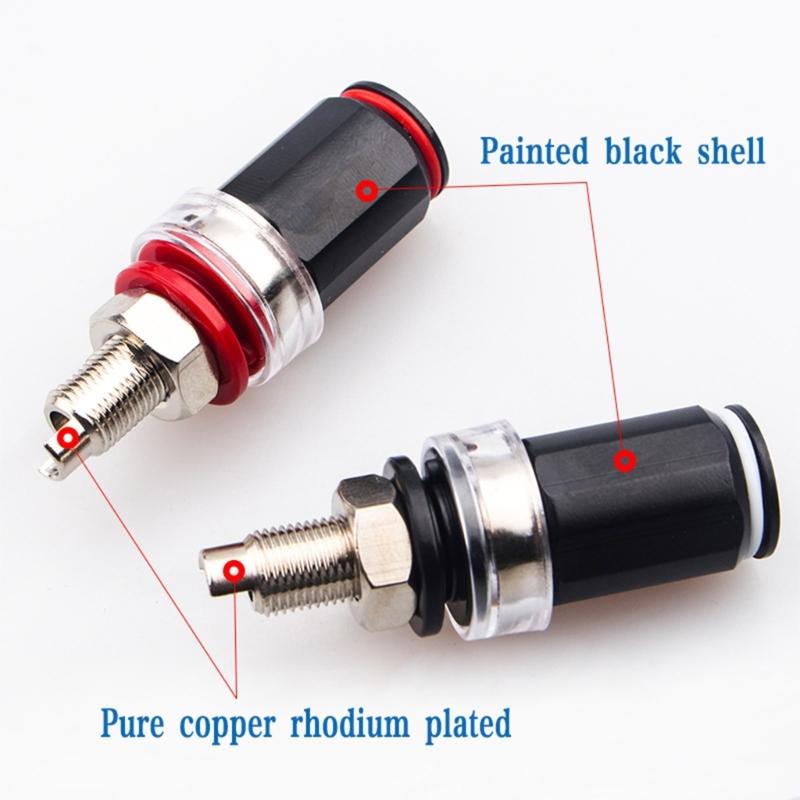 Золотое покрытие Женская wiring короткий клеммник banana-розетки Horn-штекеры для Hi-Fi аудио энтузиастов звукорежиссера