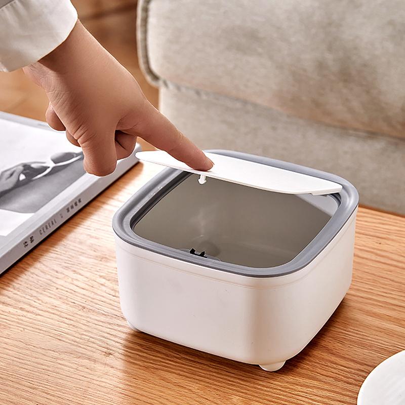 Практичный мусорный бак, симпатичный мусорный контейнер, симпатичный столик для хранения, маленький крошечный мусорный контейнер